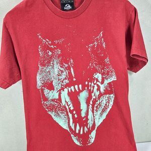 The Hundreds x Jurassic Park T Rex Graphic T Shirt Red Dinosaur Sz L